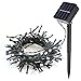 Produktbild Homdox 100er LED Solar Lichterkette Lichter String Wasserdicht Außenleuchte Licht für Weihnachten Hochzeit Zimmerdekoration Weiß