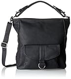 Taschenart: Schultertasche Fritzi aus Preußen Damen Dalila Umhängetasche, Schwarz (Black), 4x11x19,5 cm