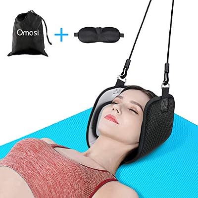 Omasi Hamac de Cou Cervicale Hamac Massage, Portable Détente Hamac Massager, Sangle de Suspension pour Soulager le Douleur, Longueur Réglable