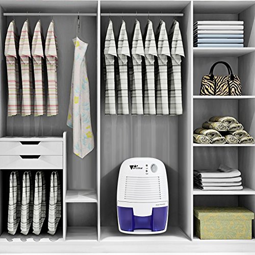 Amzdeal Mini Luftentfeuchter, Raumentfeuchter gegen Feuchtigkeit, 250ml/24Stunden, im Schlafzimmer, Badezimmer, Garderobe, Bücherhaus und Garage - 6