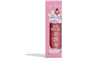 Miss Nella Pink Secret Lip Gloss, Pink hydrating children Lip Gloss, watermelon scent, gentle on the skin. gives a sheer kiss of colour, with extra shine.
