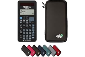 CALCUSO TI-30X Pro MathPrint inkl. WYNGS Schutztasche Schwarz - Wissenschaftlicher Taschenrechner - Basic Set