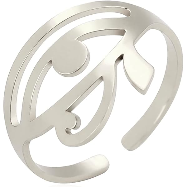 Anello Egiziano In Argento Sterling – Occhio Di Ra, Chiave Della Vita E Occhio Di Horus – Gioiello Con Ciondolo, Regalo Per Fidanzata