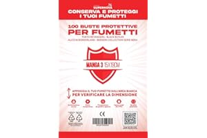 STUDIO SUPERNOVA - BUSTE PROTETTIVE studio supernova - 100 buste protettive manga 3 (15,0 x 19,0) Trasparente