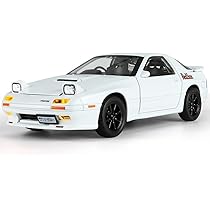 SR TOYS 1:24 Initial D Mazda RX7 Supercar Alloy Model Toy Diecast 