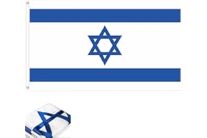 TKGEOUE Bandiera Israele,Bandiera israele 90x150,Bandiera israele prime,Bandiera israeliana grande,Bandiera Israele Breeze Bandiera,Bandiere nazionali israeliane,Bandiera israele