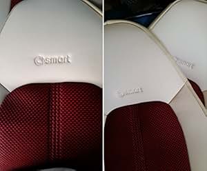 TOPCAR-ATHENS | Ecopelle (Beige Chiaro - Zucchero) &ap; Bicolore (Rosso e