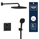 GROHE Precision Quickfix Vitalio Comfort 250 Wall Shower Set with Wall Shower 9.5 L/min, 2-Jet Shower with 1/2" Shower Elbow