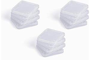 IKAREX-SHOP 15 Stück Schutzhülle für SD Speicherkarte Box Hülle Schutzbox Box Aufbewahrungsbox (EXTRA FLACH)