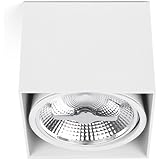 Proiettore Barcellona Tecto 63274-Plafoniera, 50 W, corpo in alluminio, colore: bianco