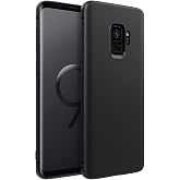 KZY İLETİŞİM Samsung Galaxy S9 Plus ile uyumlu Kapak Mat Siyah Silikon Lux Kılıf