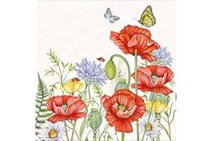 TIGERS ON THE LOOSE Paper Napkins for Decoupage, 4 Single Lunch Size Paper Napkins, Summertime - White