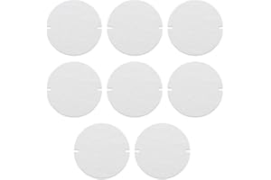 MEMOFYND 8 sztuk podkładek z włókna ceramicznego, uszczelki do rur kominkowych, białe uszczelki płomieniowe, uszczelki do rur piecowych 155 mm, odporne na wysokie temperatury uszczelki do rur piecowych.
