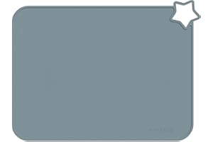 Minifolk Single Silicone kids Star table mat | Baby Toddler Placemat | Non Slip Mat | Mess free (Nordic Blue)