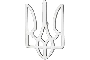 Dreamtimes Ukrainsk symbol Broscher Ukrainska vapensköld Lapel Brosch för Män Kvinnor Ukraina Trident Smycken Inspirerad Ukra