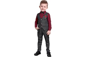 Nwada Smoking Abiti Bambini e Ragazzi Completi e Coordinati Camicie Cravatta a Farfalla Panciotto Pantaloni