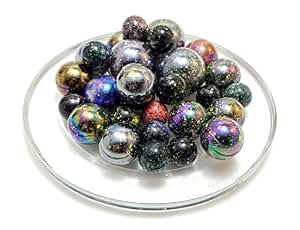 30 Billes Dracula En Verre - Billes De Collection 14 Mm - Pour Jeu Ou Décoration (Lot De 30)