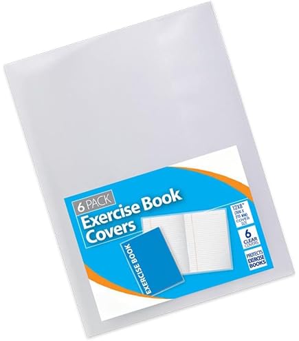 Lot De 10 Protège-livres Transparents PVC 165x210 Mm - Pour Cahiers Scolaires, Facile à Nettoyer, Robuste