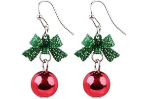 ONRAGT Boucle D'oreille Noel, Boucles D'oreilles Femme Mignons, Bijoux de Noël Beau Christmas Earrings pour Femmes Filles Noël Nouvel An Accessoires de Style