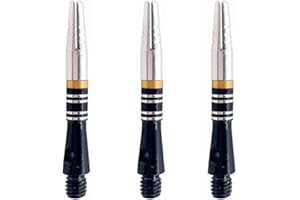COSDDI Dartpfeil Shaft Dart Schaft Aluminium,360 ° Rotation Darts,3 Stück Dartschäfte mit Rubber O-Ringe,Darts Schleifstein und Dartpfeil-Schäfte