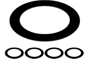 Awclub Black Goof Trim Ring for 2.5 Inch Recessed Cans Downlights for Ceiling Light Fixtures, 5 Pack 76mm Inner Diameter, 120mm Outer Diameter, Steel Construction