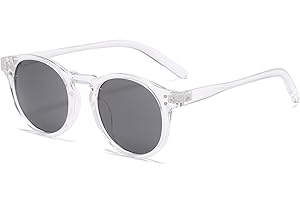 Long Keeper Retro Gafas de Sol Mujer Hombre Gafas Redondas Pequeñas Vintage UV400 Protección Lentes De Sol Unisex