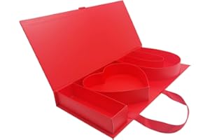 WENPACK 20.8cm Paper Mache Cardboard Letter Shaped Box Container (ILOVEUred)