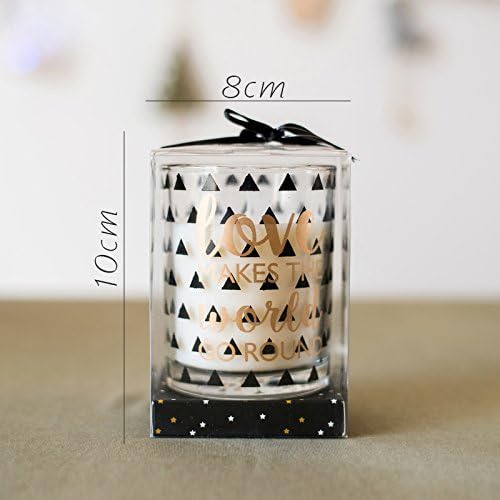 JJALZ Aromatherapy Candle Decoration Decoration Cup Wax Pot Soybean Wax Beeswax Smoke-Free Green Essential Oil,Champagne Star Silver Eucalyptus