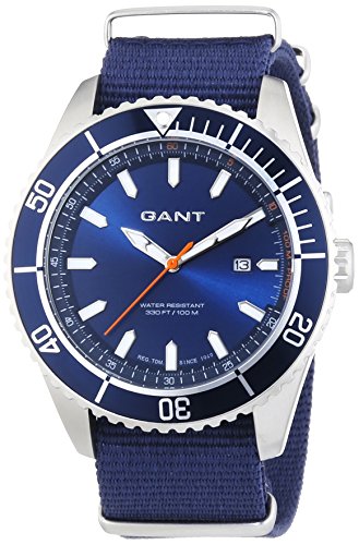 GANT Herren-Armbanduhr XL SEABROOK MILITARY Analog Quarz Nylon W70632 GANT Herren-Armbanduhr XL SEABROOK MILITARY Analog Quarz Nylon W70632
