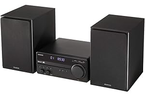 Kenwood M-819DAB Micro System Hi-Fi, Czarny, 26 x 26 x 11 cm