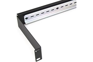 kenable Support de montage sur rail DIN 1U pour armoire de données réseau de 19 pouces