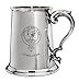 Produktbild Linklater Family Crest Polished Pewter 1 Pint Tankard with Scroll handle