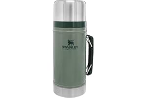 Stanley Classic Legendary Food Jar 0.94L Hammertone Green - Termos do żywności ze Stali Nierdzewnej Bez BPA - Utrzymuje ciepło przez 20 godzin - Do Mycia w Zmywarce
