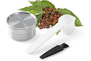 BENFUCHEN Capsula di caffè riutilizzabile per filtro espresso compatibile con Essse Caffe-S.12 Sistema Maker