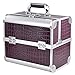 Produktbild Yahee Kosmetikkoffer Schminkkoffer Beautycase Multikoffer Angelkoffer Aluminium 31 x 20 x 28cm (Purple Crocodile)
