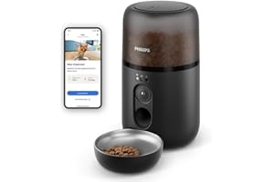 Philips Pet Series Smart Feeder with Camera, Motion Detection, Schedule Meals, Refill notification, Anti-clogging Technology, Fresh Food, Easy to Clean, App connectivity (PAW5320/02)