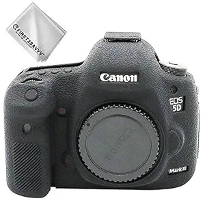 First2savvv Rubber Camera Case Bag Full Cover with fine Texture for Canon EOS 5D Mark III 5D3 XJP-5D Mark III-GJWL-01
