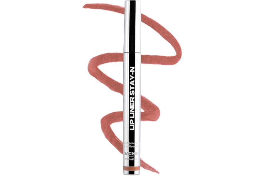 Sacheu Lip Liner STAY-N Peel Off Lip Stain - Long Lasting Waterproof Lip Tint with Hyaluronic Acid & Vitamin E – Transfer Proof Matte Finish, Vegan & Cruelty-Free (p-INKED)