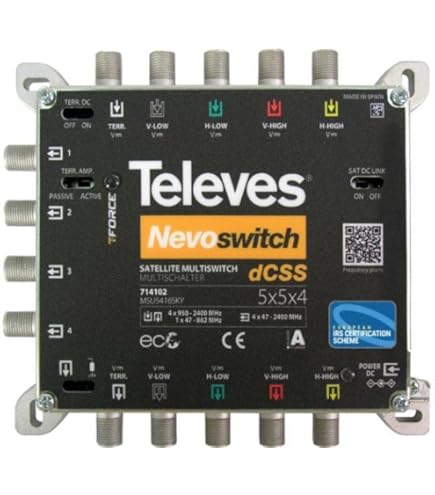 Interruttore DiseqC 2/1 HB-DIGITAL - Per Satelliti Astra/Hotbird Con Connettori Oro - Foto 12