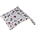 Reusable Baby Cloth Diaper Bag Double Zipper 36 x 30cm (Farm Pattern)
