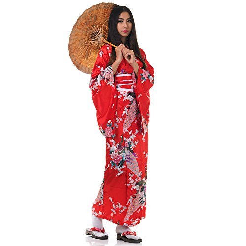Japanischer Geisha Kimono Kujaku - 2