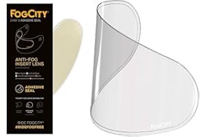MOTORBIKE HELMETS FOGCITY ANTI-FOG VISOR INSERT Universal Fog Resistant Fits All Non Pinned Open Face And Full Visors Helmet