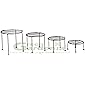 Green Gardenia Iron Plant Stand/Pot Stand (Set of 4)