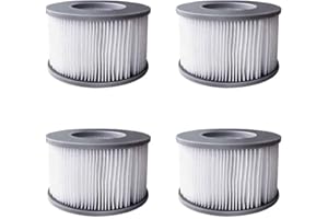 WuYan Filtro di ricambio da 4 pezzi por Mspa FD2089, filtri per Vasca idromassaggio, pompa a cartuccia per Piscina, sottomarini caldi e SPA…