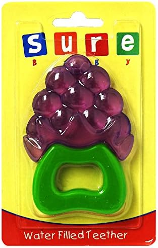 Sury Baby Water Filled Teether Teething Aid Chewing Toy Grape Purple