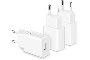 ‎MATAUMAHI MatauMahi 5V1A USB Ładowarka (3 Pack), 5W USB Zasilacz, Wtyczka USB, Adapter do Telefonów Komórkowych, Tabletów, Powerbanki, Słuchawki Bluetooth, Smartbands i Innych Urządzeń z Interfejsem USB, Biały
