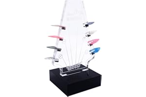 BTFO Porta Plettri per Chitarra Luminoso, Espositore Plettri per Chitarra con 3 Colori di Illuminazione Porta Plettri per Basso Regali per Chitarra per Gli Appassionati di Musica