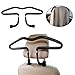 Auto Kleiderbügel, Autokleiderbügel für Kopfstütze, Kopfstützen-Kleiderbügel, hochwertige Ausführung Chrom Kleiderbügel, Car Headrest Hanger für Kopfstütze Halter für Kleiderbuegel Kleidung Anzuege Jacke Shirts Kleiderbügel ,Auto Zubehör,Schwarz