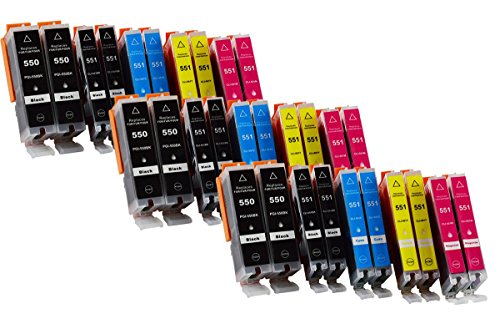 30 Druckerpatronen kompatibel für Canon PGI-550 CLI-551 XL mit Chip - 2