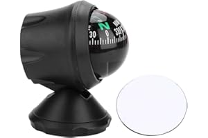 compas bateau,Compas Bateau,Car Compass,Boussole Voiture,Compas De Bateau,Position De Boussole De Navigation De Bateau De Voiture,Boussole Marine Réglable De Nuit De Vision Nocturne Électronique Marin